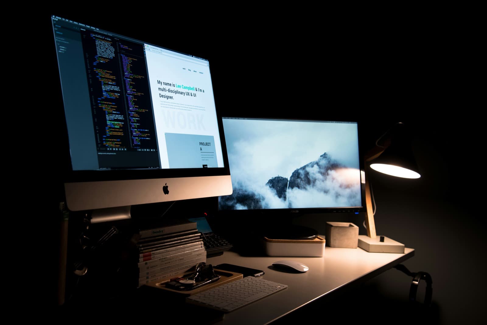 Modernes Webdesign Beispiel
